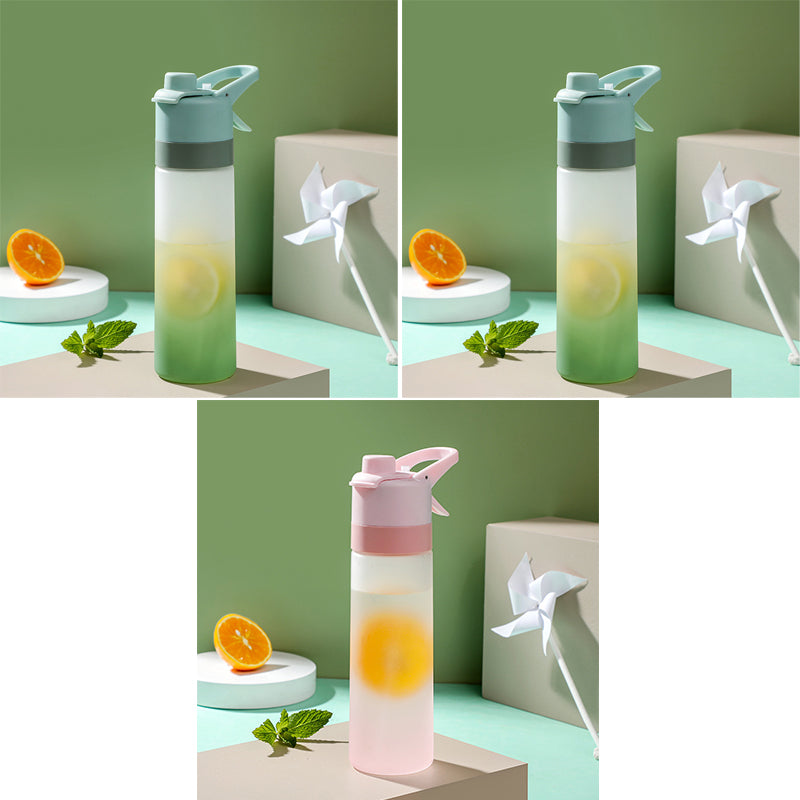 Spray Water Bottle for Girls Outdoor Sport Fitness Water Cup Large Capacity Spray Bottle Drinkware Travel Bottles Kitchen Gadgets