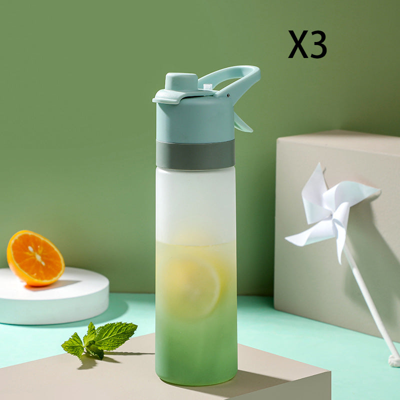 Spray Water Bottle for Girls Outdoor Sport Fitness Water Cup Large Capacity Spray Bottle Drinkware Travel Bottles Kitchen Gadgets
