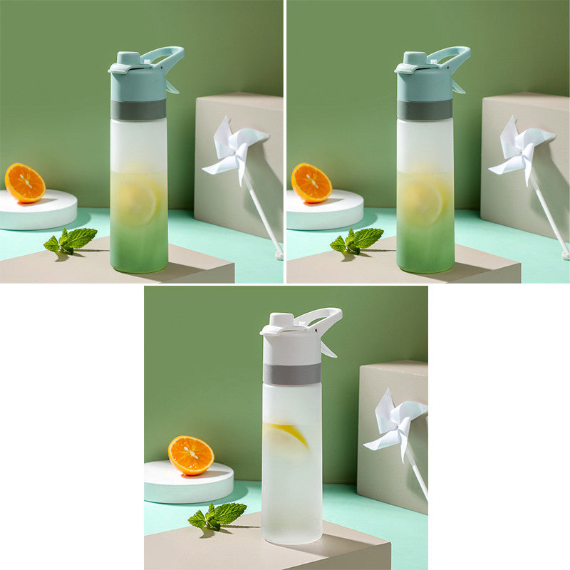 Spray Water Bottle for Girls Outdoor Sport Fitness Water Cup Large Capacity Spray Bottle Drinkware Travel Bottles Kitchen Gadgets