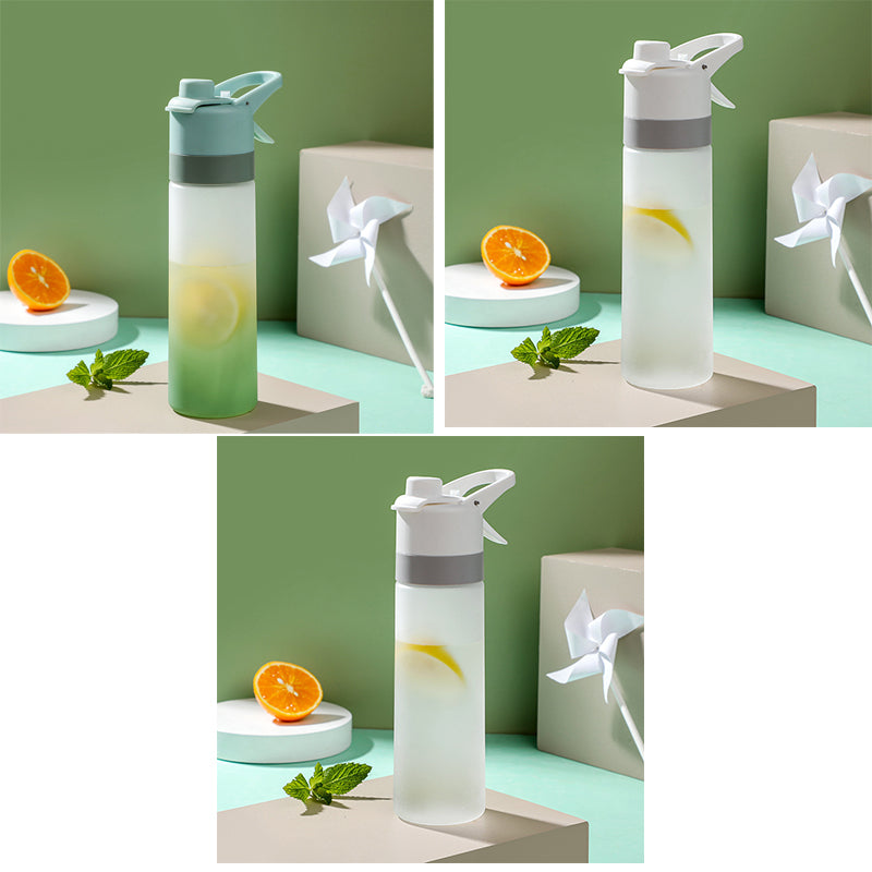 Spray Water Bottle for Girls Outdoor Sport Fitness Water Cup Large Capacity Spray Bottle Drinkware Travel Bottles Kitchen Gadgets