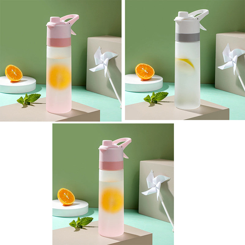Spray Water Bottle for Girls Outdoor Sport Fitness Water Cup Large Capacity Spray Bottle Drinkware Travel Bottles Kitchen Gadgets