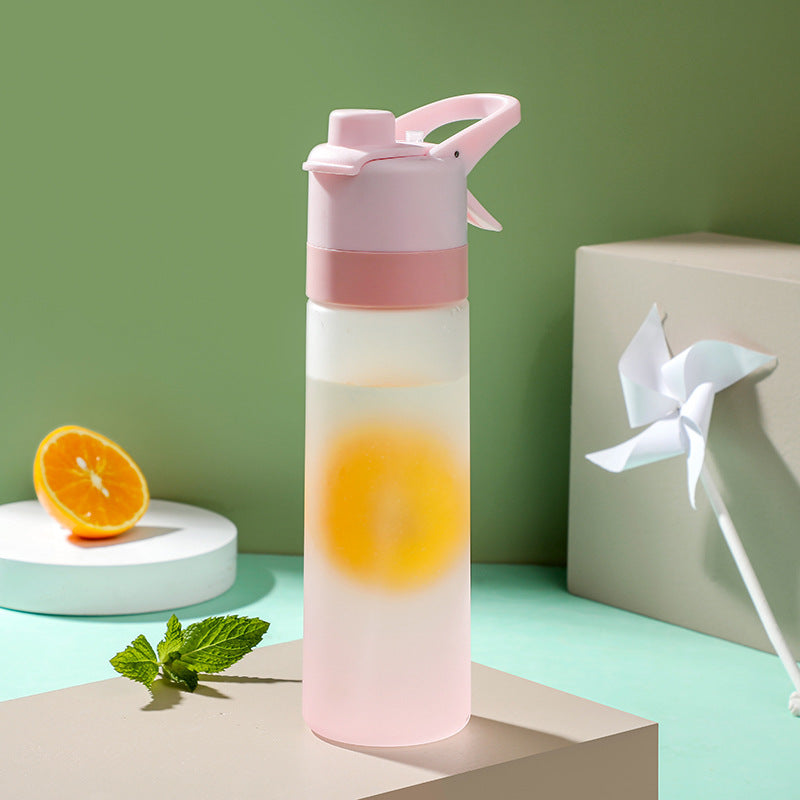 Spray Water Bottle for Girls Outdoor Sport Fitness Water Cup Large Capacity Spray Bottle Drinkware Travel Bottles Kitchen Gadgets